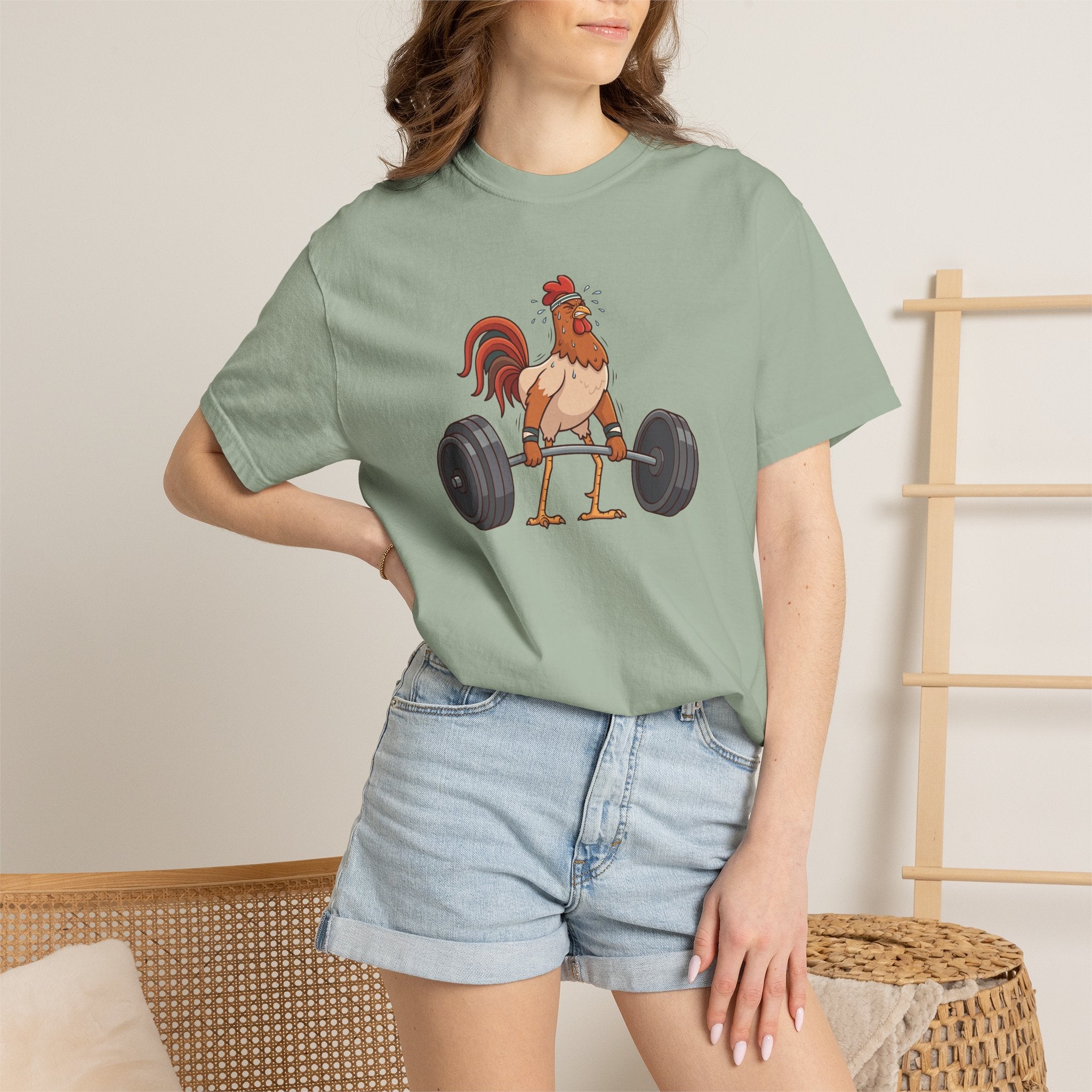 Chicken Legs Weightlifting Rooster Gym T-Shirt