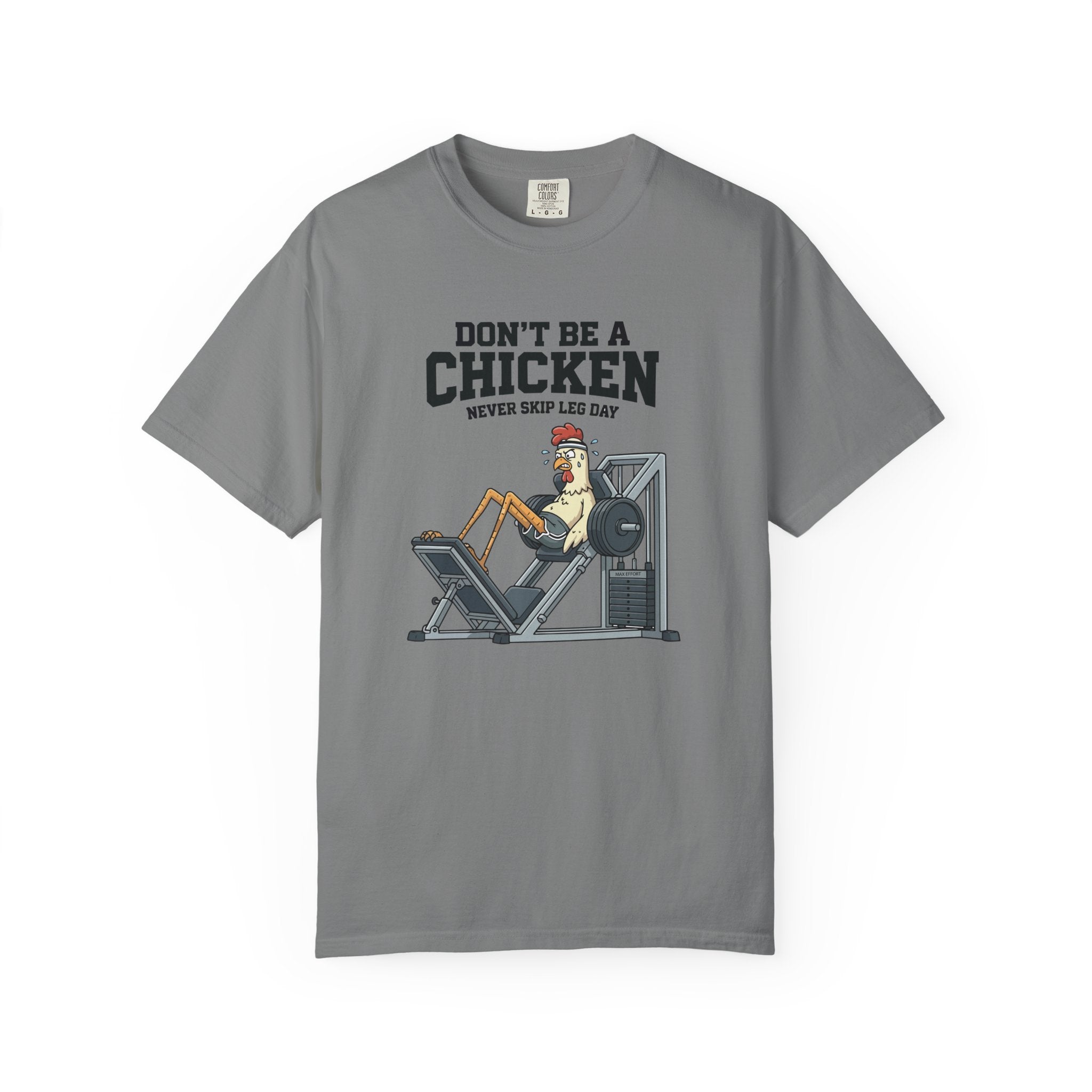 Don't Be A Chicken gym shirt | leg day workout tee