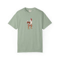 Chicken with Giant Legs Rooster Illustration T-Shirt | Farm Animal Tee